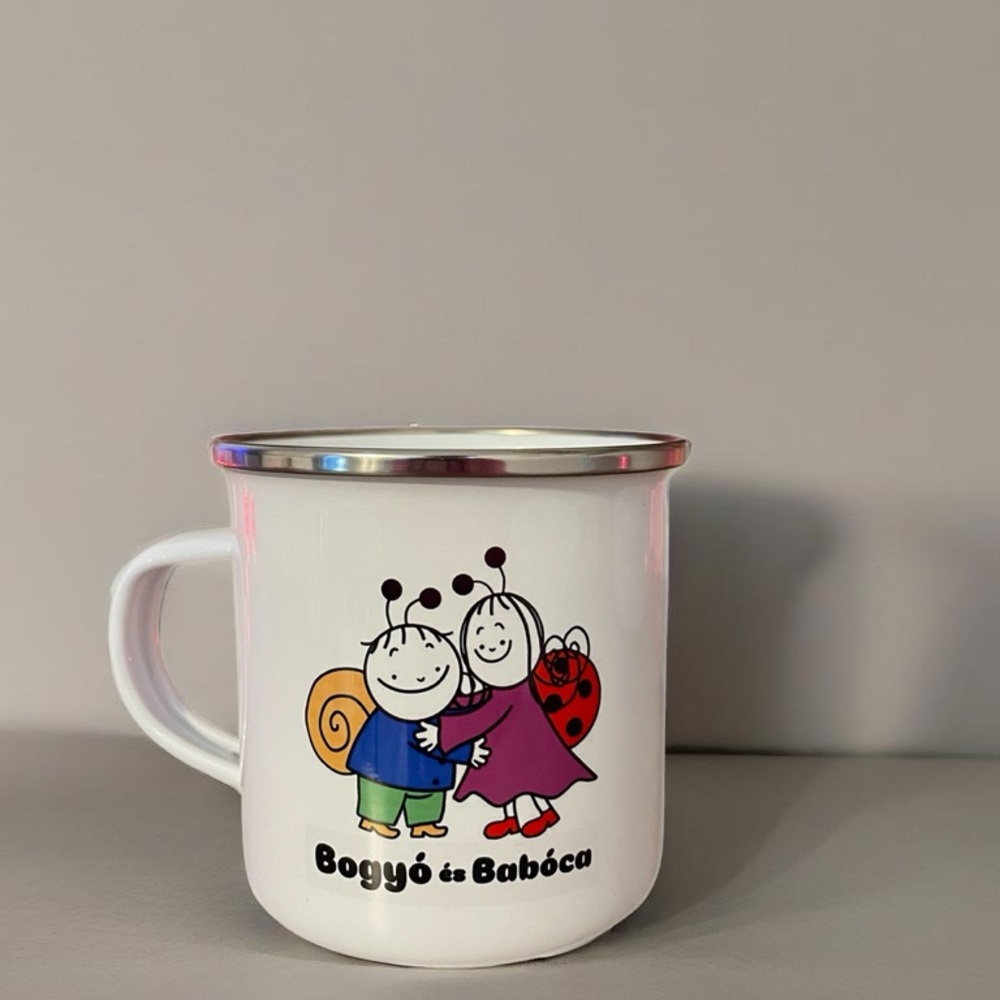Bogyó és Babóca White Enamel Mug